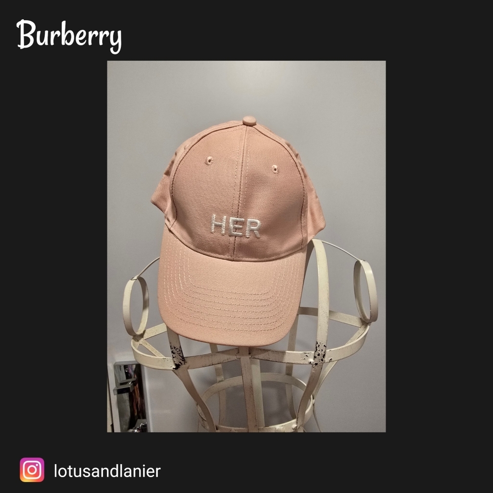 Burberry HER Pale Pink Baseball Cap Sz Medium